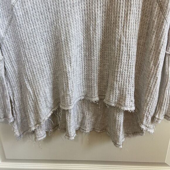 Free People Drippy Sunset Park Lightweight Thermal Knit Oversized Tunic Top XS - Picture 4 of 11